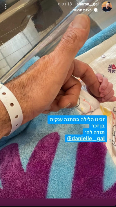הסטורי של שרון גל (צילום: מתוך אינסטגרם)