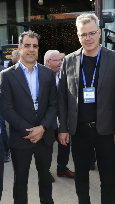 עוז ברלוביץ ואלי כהן (צילום: חן גלילי)