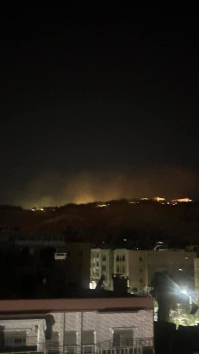 התקיפה בדמשק (צילום: רשתות ערביות)