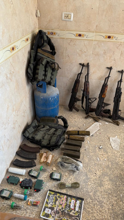 אמצעי לחימה שנתפסו ברצועת עזה