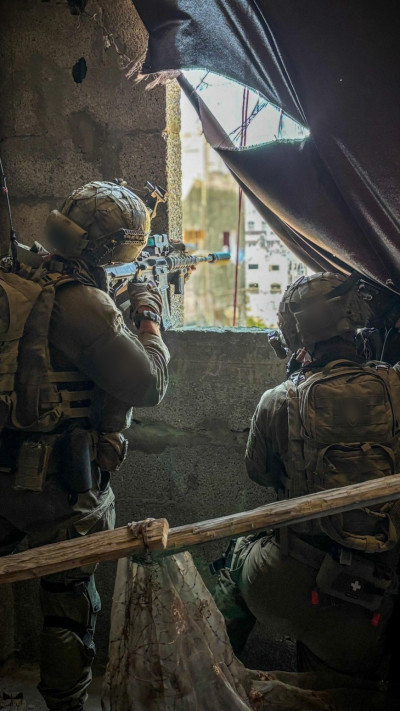 פעילות צק''ח גבעתי במרחב ג'באליה (צילום: דובר צהל)