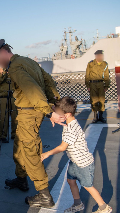 סא''ל ר' מפקד סער 6, אח''י ניצחון (צילום: דובר צהל)