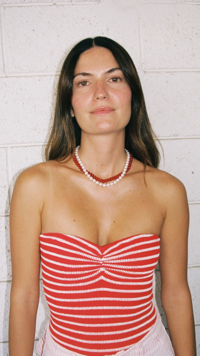 FACTORY54 COCONUT LOVE CLASSIC PEARL NEACKLACE  (צילום: פקטורי 54)