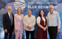 מימין: ליאור חנוכה, עינת קליין קלח, ד"ר אודי גרף, איריס צור ואלגיס לאטאקס  (צילום: רונן טופלברג)