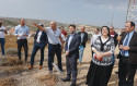 בצלאל סמוטריץ' וחברים מהציונות הדתית בסיור בהתנחלות אפרת בגוש עציון, אוקטובר 2022 (צילום: גרשון אלינסון, פלאש 90)