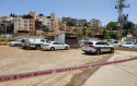 זירת הרצח בנצרת הוא נורה למוות מרוואן קנג' (צילום: דוברות המשטרה)