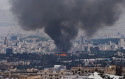 תקיפה בטהרן (צילום: רשתות חברתיות ערביות)