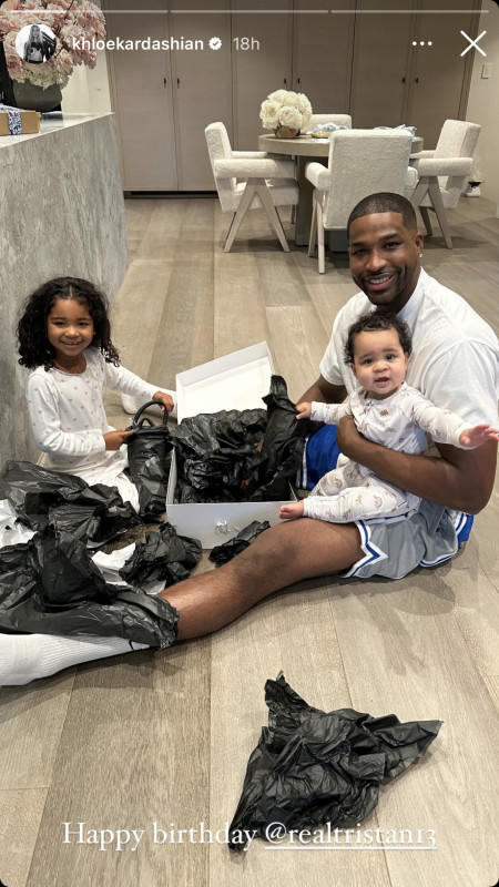 קלואי קרדשיאן, טריסטן תומפסון (צילום: צילום מסך מתוך האינסטגרם)