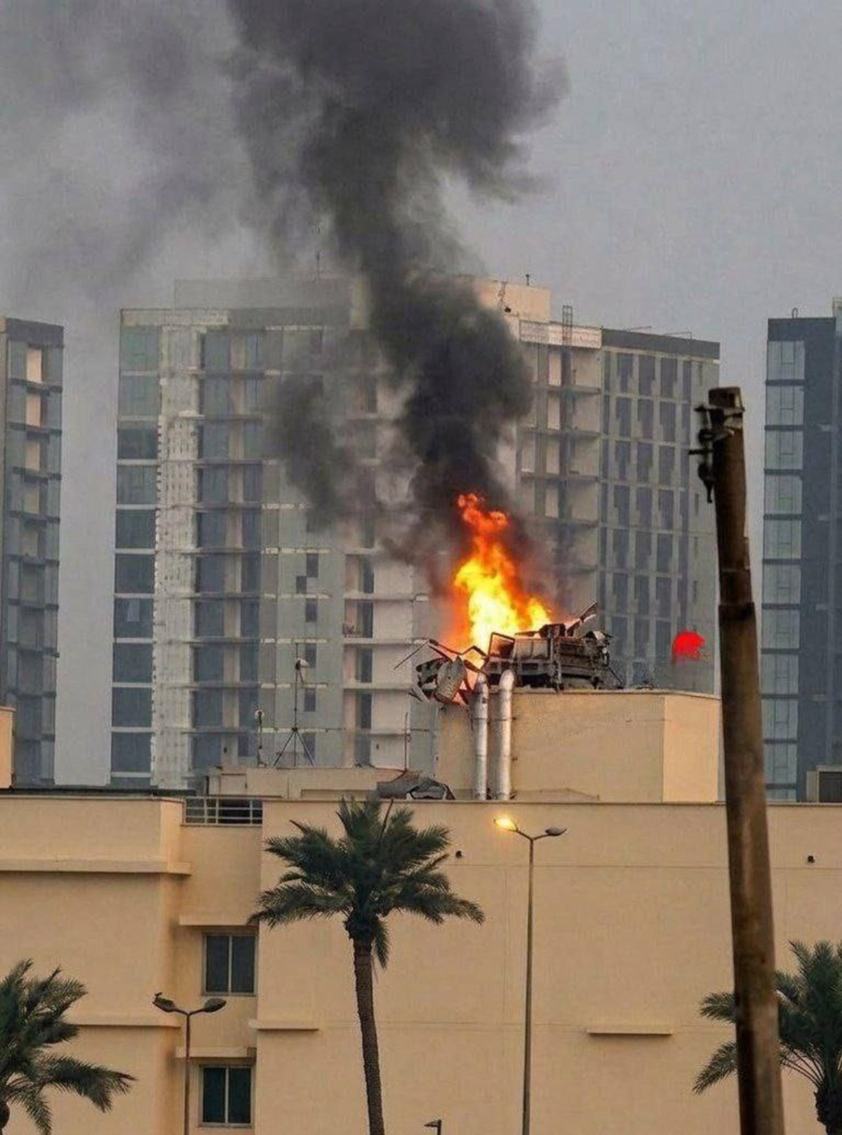 טיל איראני חצה את ה”גרין זון” – ופגע ביעד המאובטח של ארה”ב | צפו