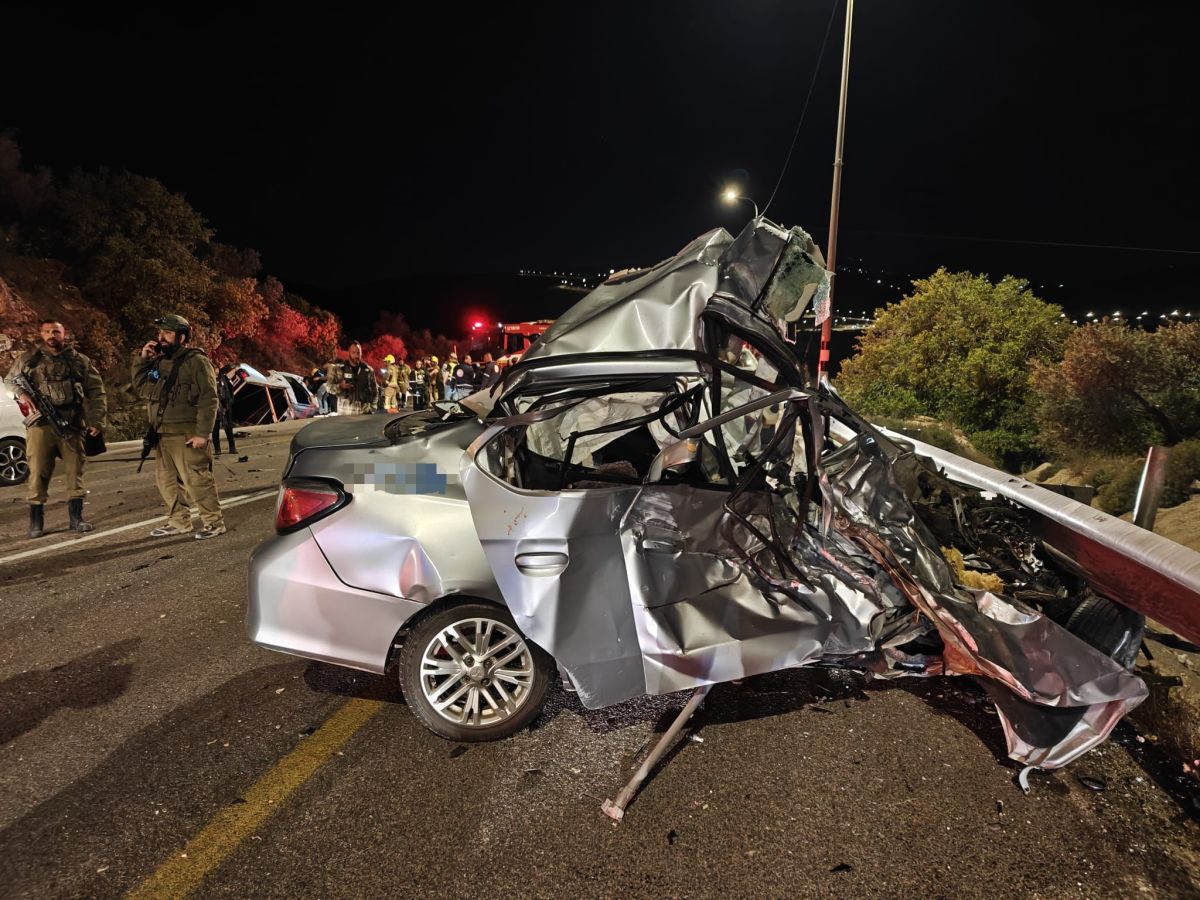 שני גברים בני 40 נהרגו בתאונה ביהודה ושומרון, 7 נפצעו קל