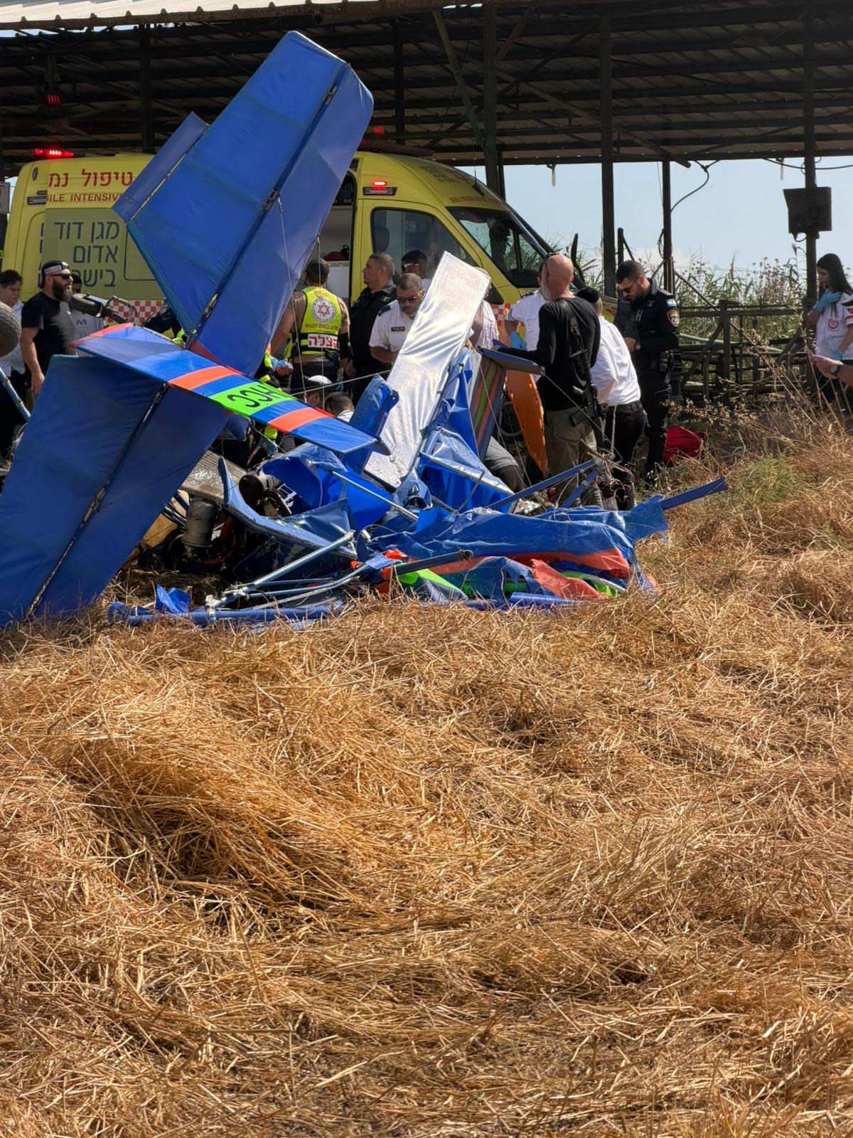 אסון בעמק יזרעאל: המטוס הקל התרסק - שניים נפצעו באורח אנוש
