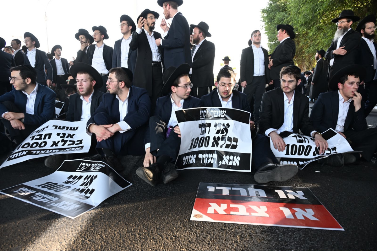 מחאת העריקים נמשכת: אבנים יודו לעבר שוטרים סמוך לאלעד – שוטר נפצע בראשו