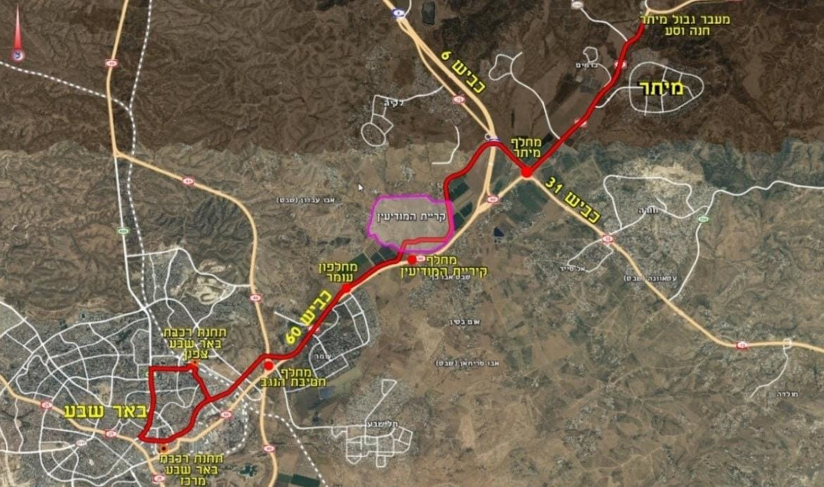 ניצחון לחזון הנגב: הרכבת הקלה תגיע עד לשערי קריית המודיעין | ד