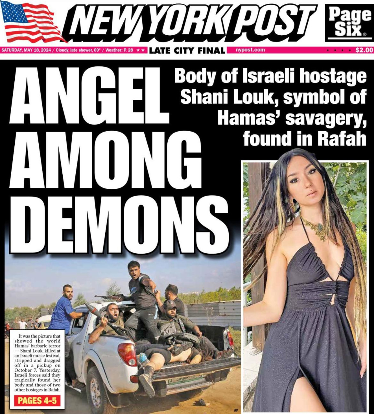 Shani Louk’s body found in Gaza, reported by “New York Post”