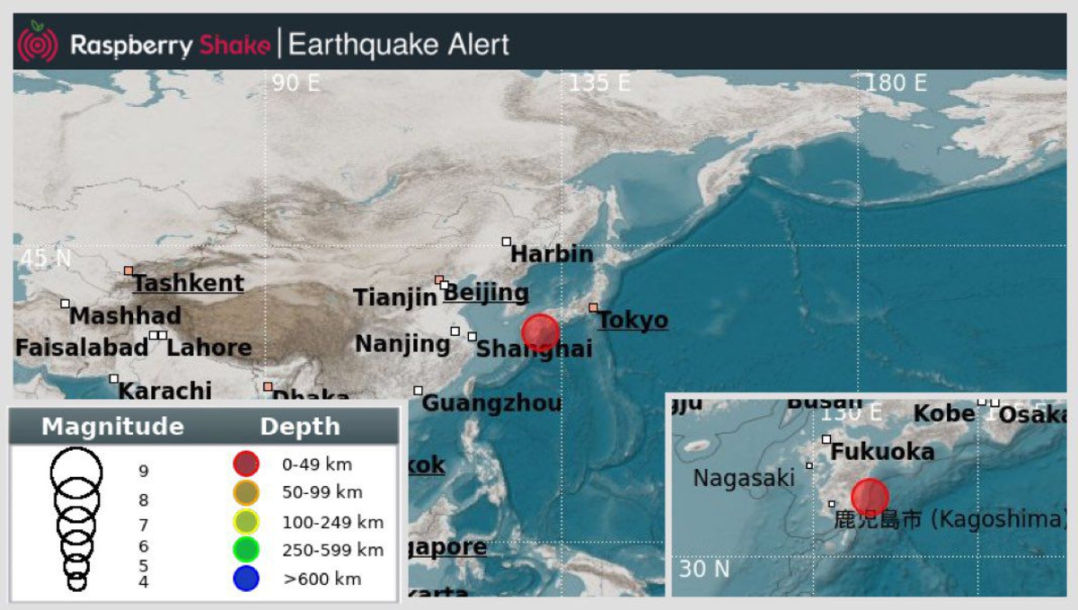 Tsunami warning in Japan after an earthquake measuring 7.1 on the Richter scale