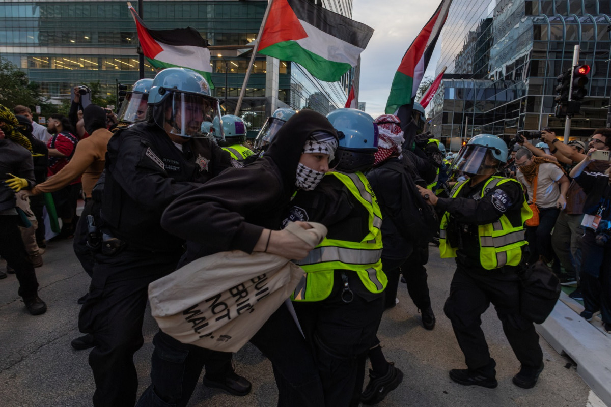 At least 55 pro-Palestinian protesters were arrested at the Democratic Convention