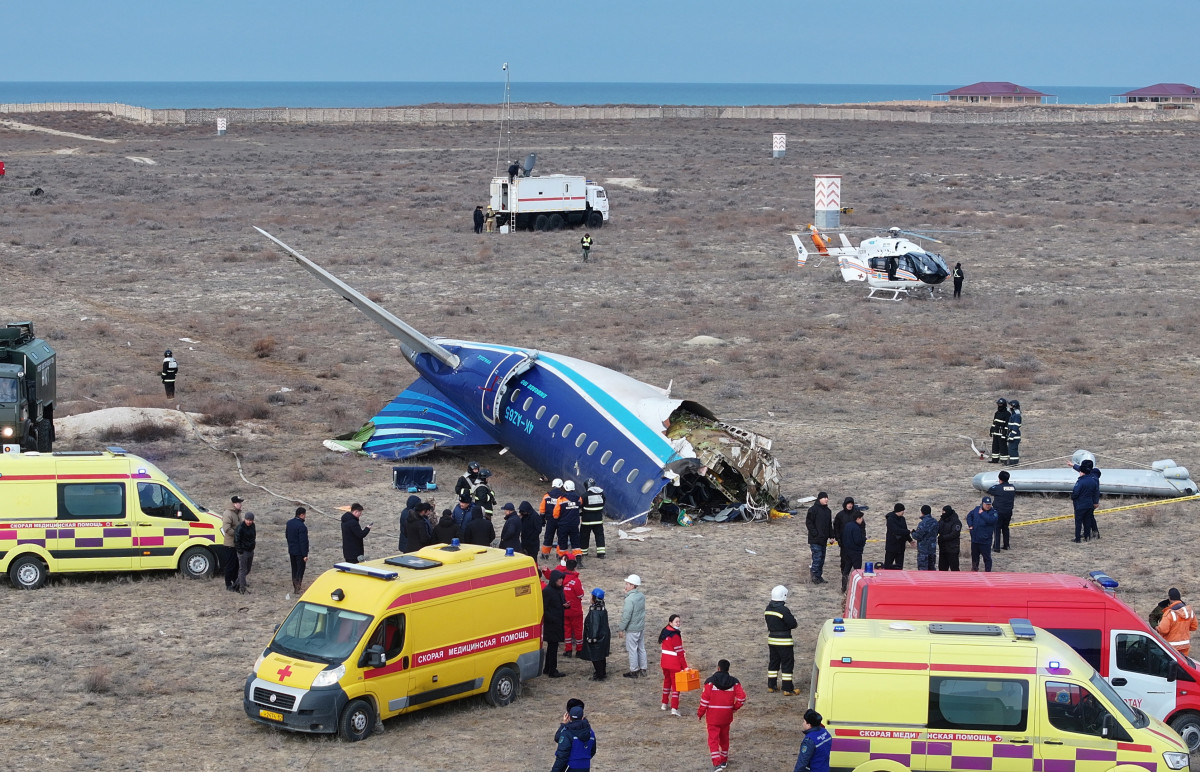 Crash in Kazakhstan: 38 passengers perished in what appears to be external damage to the plane