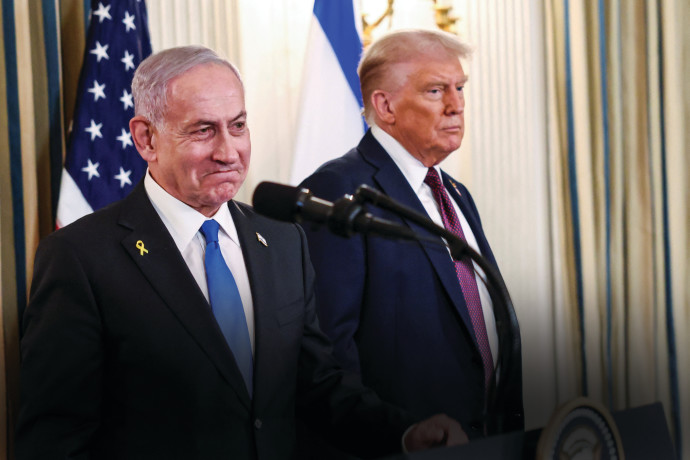 טראמפ עם נתניהו בבית הלבן