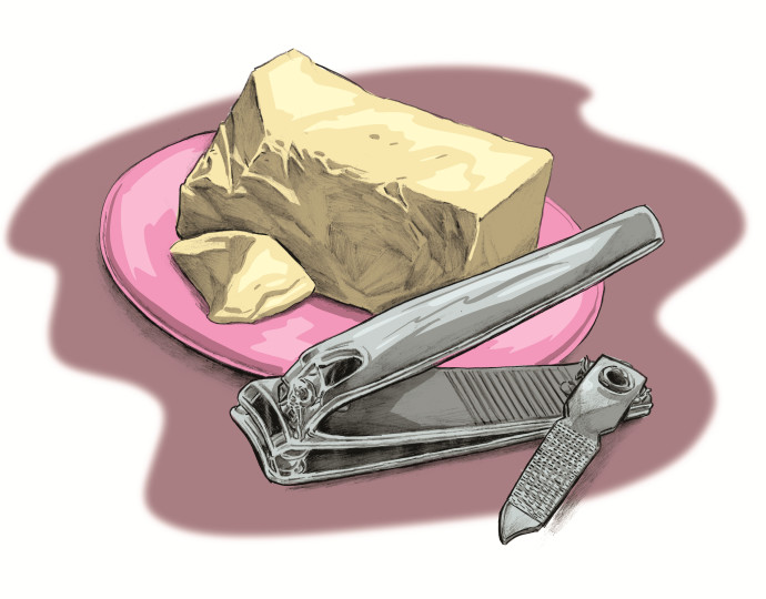 חמאה ואבן (צילום: איור: אורי פינק)