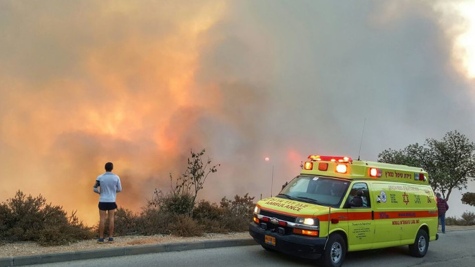 גל שריפות ברחבי הארץ (צילום: תיעוד מבצעי מד"א)