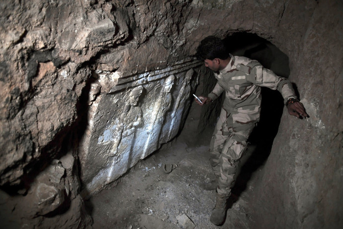 ממצאים ארכאולוגיים במוסול (צילום: AFP)
