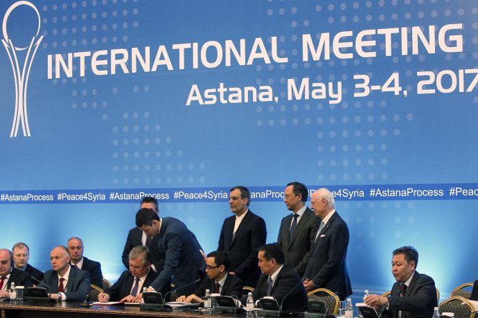 שיחות השלום באסטנה (צילום: AFP)