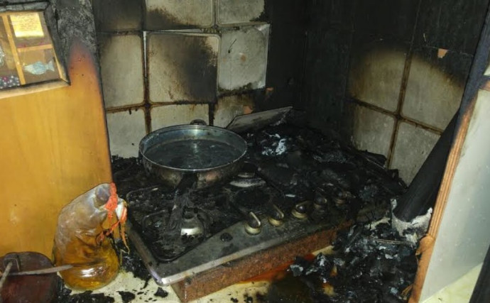 הבית שבו אירעה השריפה שבה מתה בראאה נאהד שורבג'י (צילום: כיבוי אש נגב)