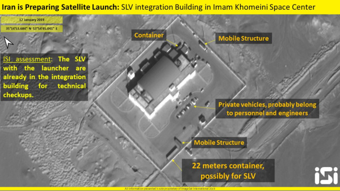אתר השיגור של הלוויין האיראני (צילום: ImageSat International: (ISI))