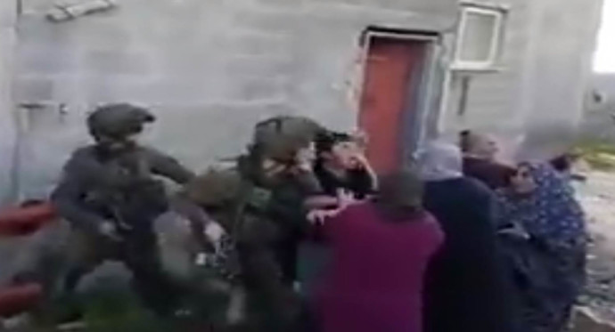 אלימות כלפי חיילים במהלך מעצר ביו"ש (צילום: צילום מסך)