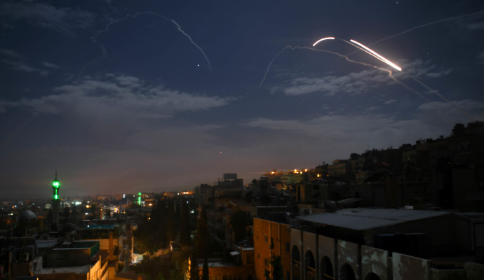 תקיפה בסוריה (צילום: AFP)