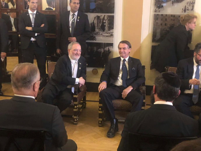 נשיא ברזיל נפגש עם חברי הקהילה הברזילאית בישראל (צילום: באדיבות קרן דניאלי)