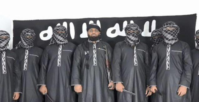 מחבלי דאעש שהוציאו לפועל את הפיגוע בסרי לנקה (צילום: רשתות ערביות)