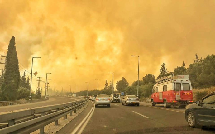 שריפות ברחבי הארץ בשל עומסי החום (צילום: דוברות כבאות והצלה)