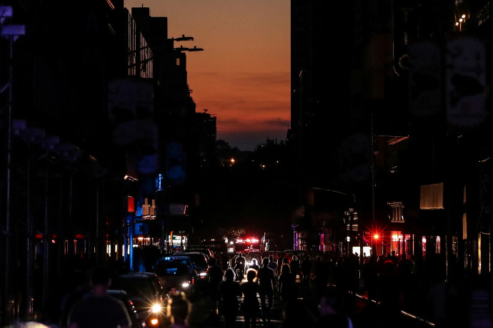 הפסקת חשמל במנהטן (צילום: רויטרס)