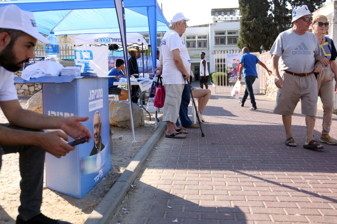 בחירות באשקלון (צילום: אריאל בשור)