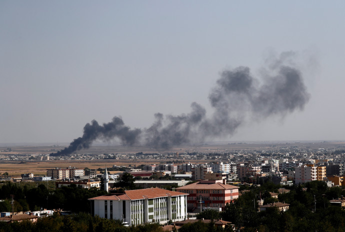 הפצצות של צבא טורקיה בצפון סוריה (צילום: רויטרס)