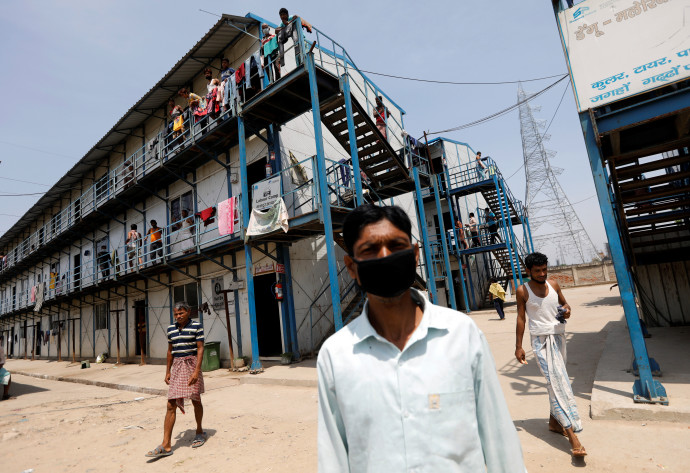 קורונה בהודו (צילום: REUTERS/Adnan Abidi)