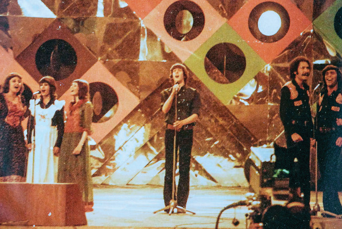 גידי גוב, פסטיבל הזמר 1973 (צילום: אמיתי לבון)
