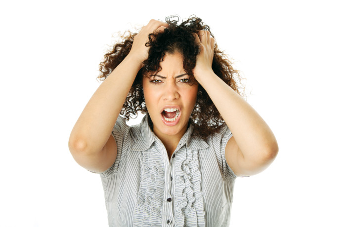 אישה עצבנית