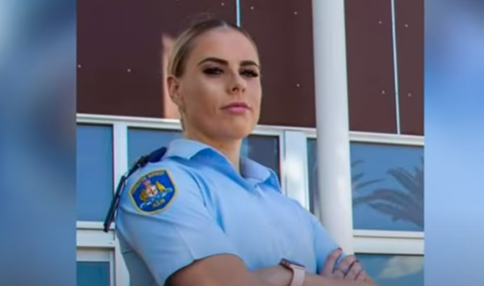 השוטרת מליסה גודווין  (צילום: צילום מסך יוטיוב)