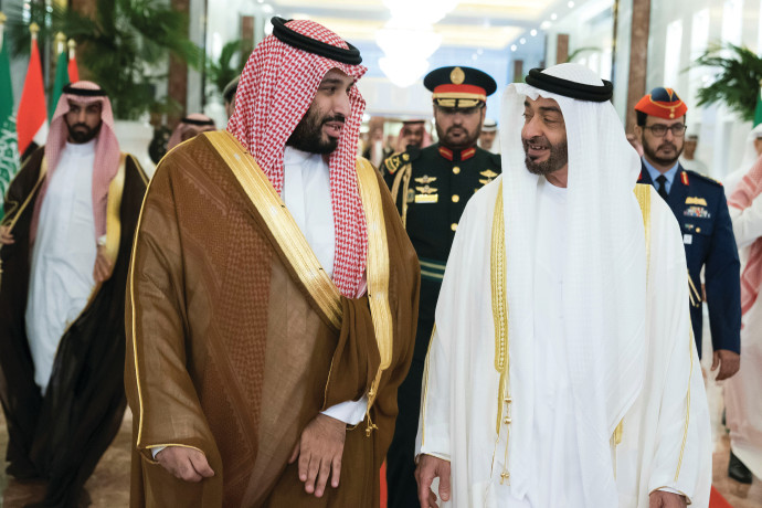נסיכי הכתר של אבו דאבי וסעודיה (צילום: רויטרס)