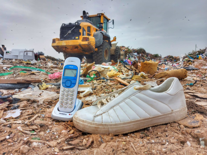 האשפה שהתאספה השבוע באתר דודאים