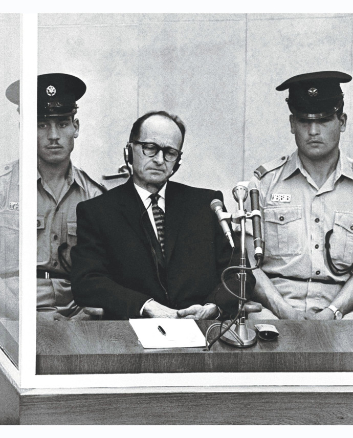 אייכמן במשפטו (צילום: רויטרס)