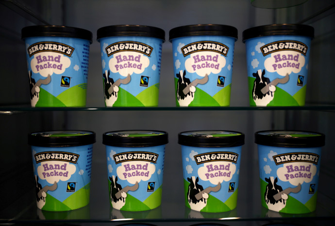 גלידות בן אנד ג'ריס (צילום: REUTERS/Hannah McKay)