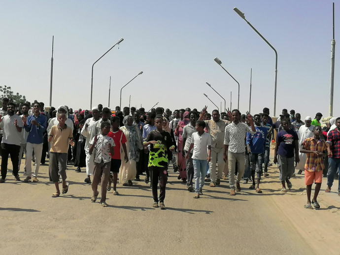 הפגנות בסודן (צילום:  Ebaid Ahmed via REUTERS)