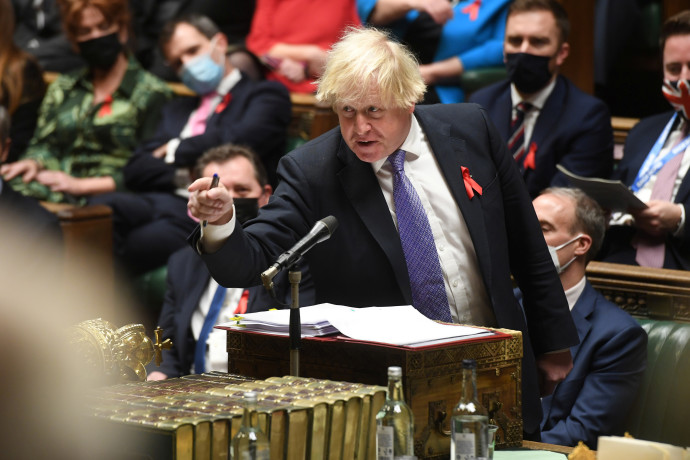 בוריס ג'ונסון (צילום:  UK Parliament/Jessica Taylor/Handout via REUTERS)