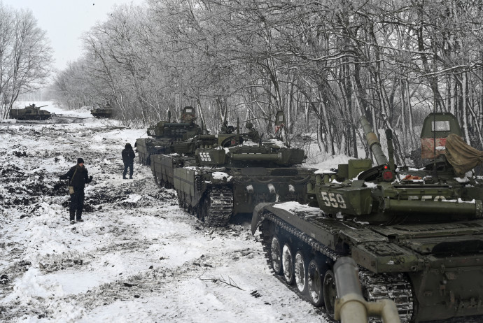 כוחות צבא רוסיה בתרגיל צבאי סמוך לאוקראינה (צילום: רויטרס)