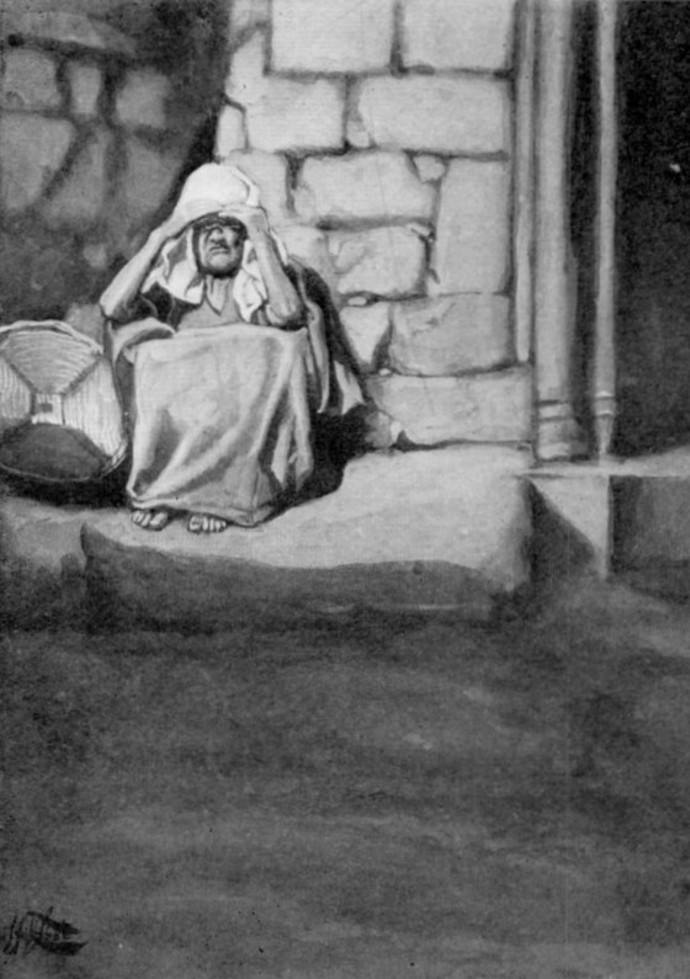 מרים מחוץ למחנה. ציור: ג'יימס טיסו, 1896 (צילום: ויקיפדיה)