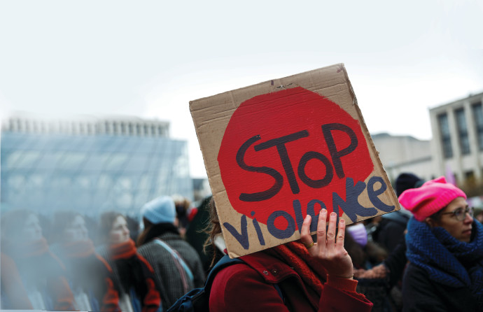 מאבק באלימות נגד נשים (צילום: רויטרס)