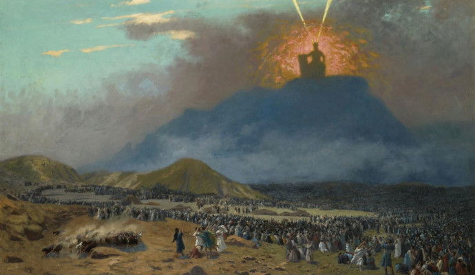 "משה על הר סיני", ציור מאת ז'אן-לאון ז'רום (צילום: ללא)